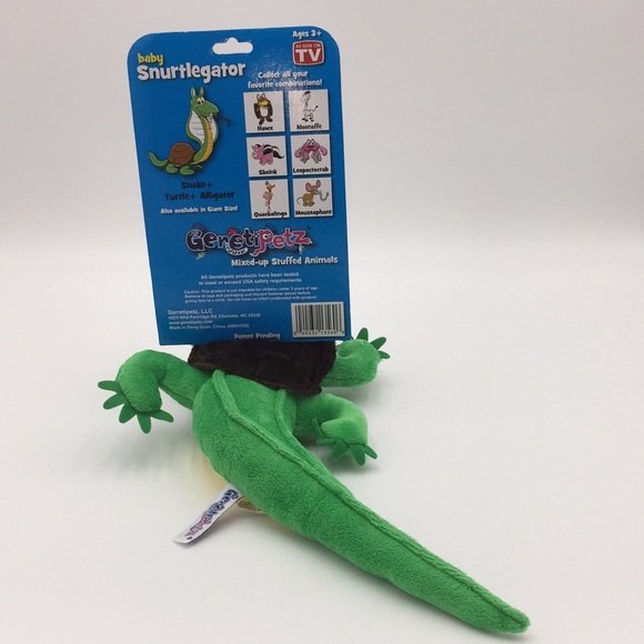 Genetipetz Snurtlegator Snake Turtle Alligator Plush Stuffed Animal - Picture 4 of 11